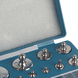 17PCS Balance Weights Set 211.1g 10mg-100g Grams Precision Calibration Weights Set With Tweezer Storage Case Convenient Storage