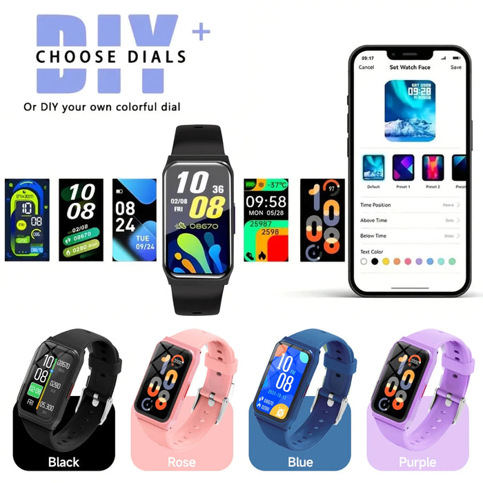 New Smart Watch Lightweight Health&Sleep Monitoring Multiple Sport Modes Music Control For Men Women Smartwatch Holiday Gifts