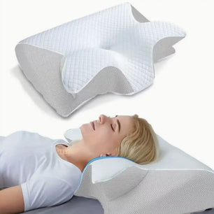 Deep Sleep Neck Pillow Butterfly Slow Rebound Memory Cotton Cervical Spine Pillow Soft Yet Firm Support Shoulder Relaxation