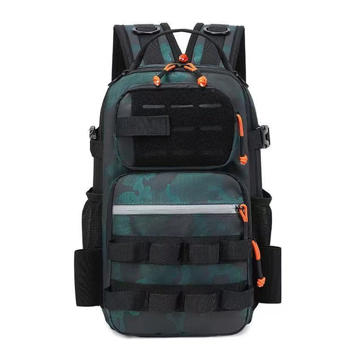 Fishing Backpack with Rod Holders Fish Tackle Storage Gear Equipment Bag Multi-functional Camping Outdoor Organizer Lure Bag
