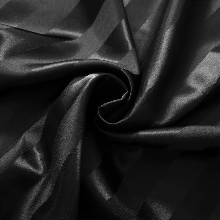 Imitation Silk Pillow case satin Stripe pillowcases cases Covers for bed pillows 2 pieces High-quality Jacquard Envelope Closure