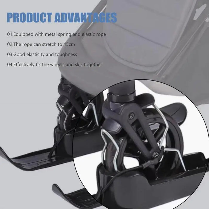 Kids Scooter Snow Sledge Cycling Snowboard Ski Kit Lightweight Snow Sledge Board Set For Scooter For Snowfields Baby Strollers