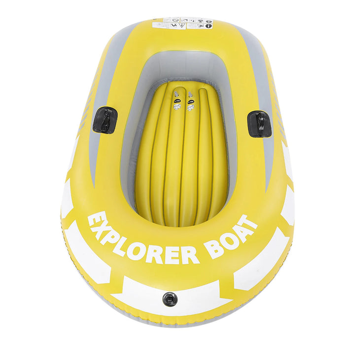 Inflatable Canoe Inflatable Kayak Inflatable Boat PVC Inflatable Kayak Canoe 2 Person Rowing Air Boat Fishing Drifting Diving