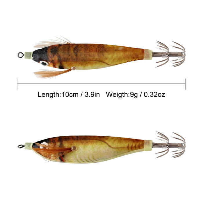 14pc Fishing Lures Kit Horizontal Squid Jig Bait Artificial Luminous Webfoot Octopus Egi Lure Wobbler Cuttlefish Hook Sea Tackle