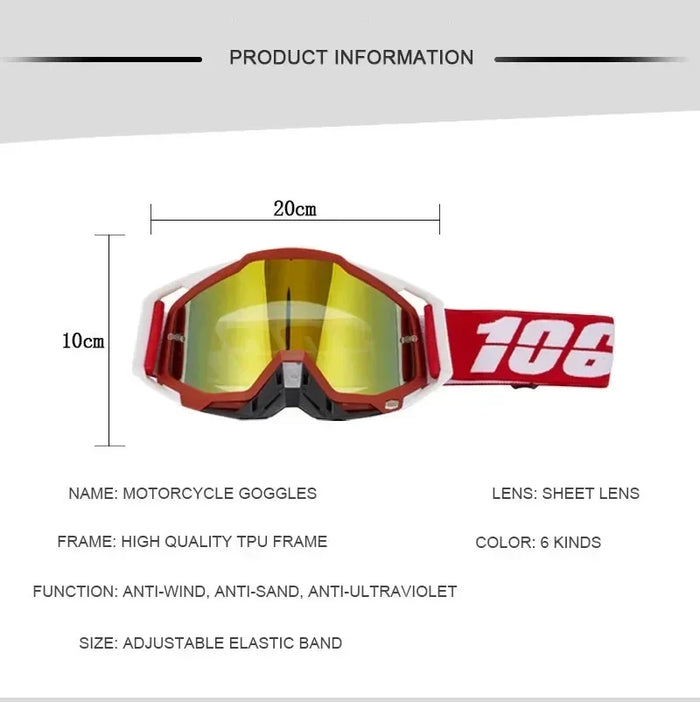 Men's Moto Cross Riding Glasses Moto Sunglasses Off-road Helmet Goggles Dirt Bike Accessories