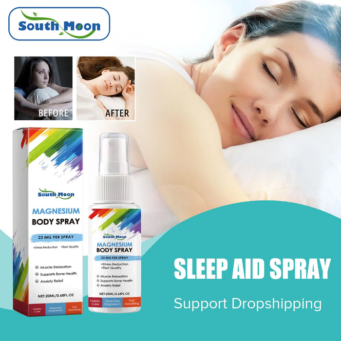 South Moon Insomnia Treatment Spray Fall Asleep Relief Anxiety Decompression Better Sleeping Relax Soothes Mood Sleep Aid Spray