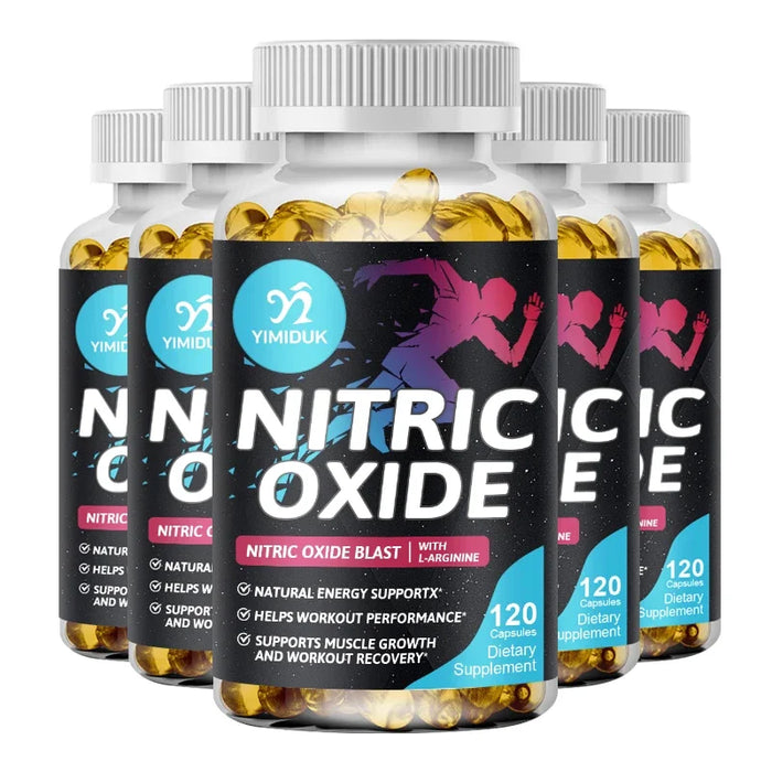 Nitric Oxide Supplement - L Arginine, Supports Muscle Growth and Workout Recovery - Helps Athletic Performance