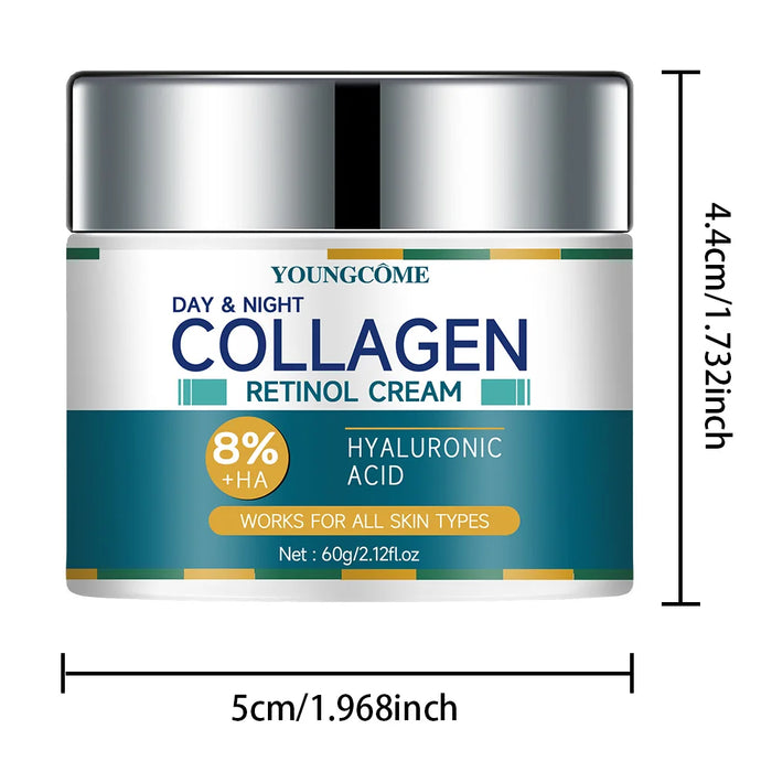 Collagen Cream deeply Hydrates Nourishes The Skin to Restore Elasticity Radiance Moisturizing Anti-wrinkle Aging Shrinks Pores
