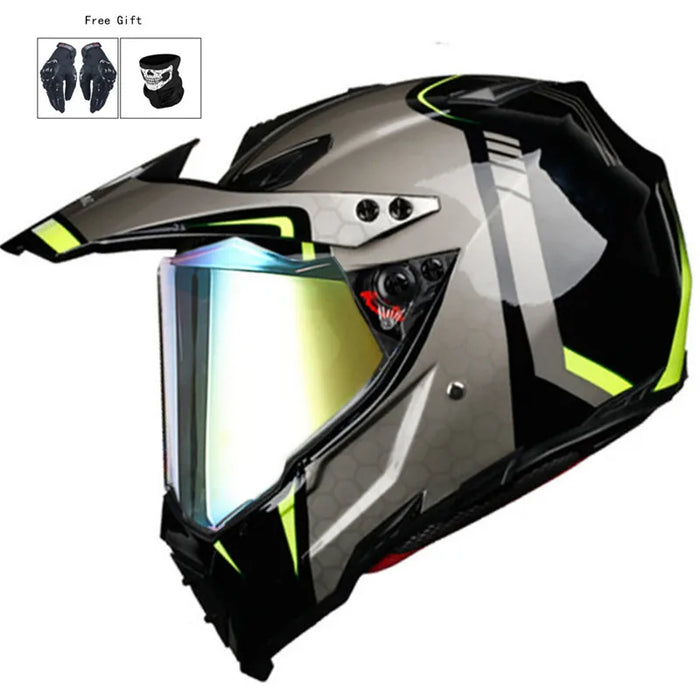 Motocross Helmet Off Road Professional Atv Cross Mtb Dh Racing Motorcycle Dirt Bike Capacete De Moto Casco White CE DOT