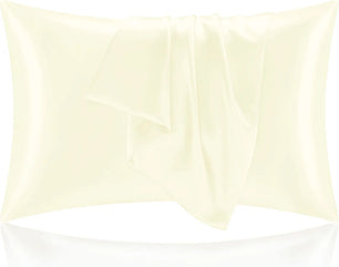 2pcs Satin Pillowcase for Skin and Hair, Satin Pillow Cases Set of 2 Soft Breathable Smooth Cooling Pillow Covers for Sleeping