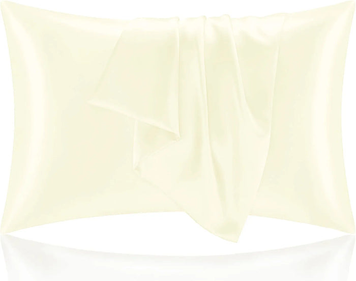 2pcs Satin Pillowcase for Skin and Hair, Satin Pillow Cases Set of 2 Soft Breathable Smooth Cooling Pillow Covers for Sleeping