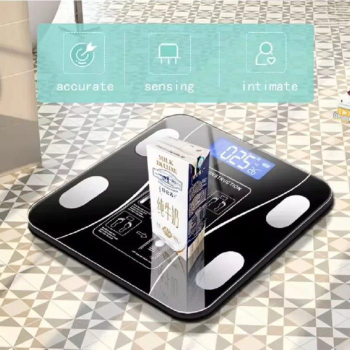 Body Fat Scale Smart Wireless Digital Bathroom Weight Scale Body Composition Analyzer With Smartphone App Bluetooth-compatible