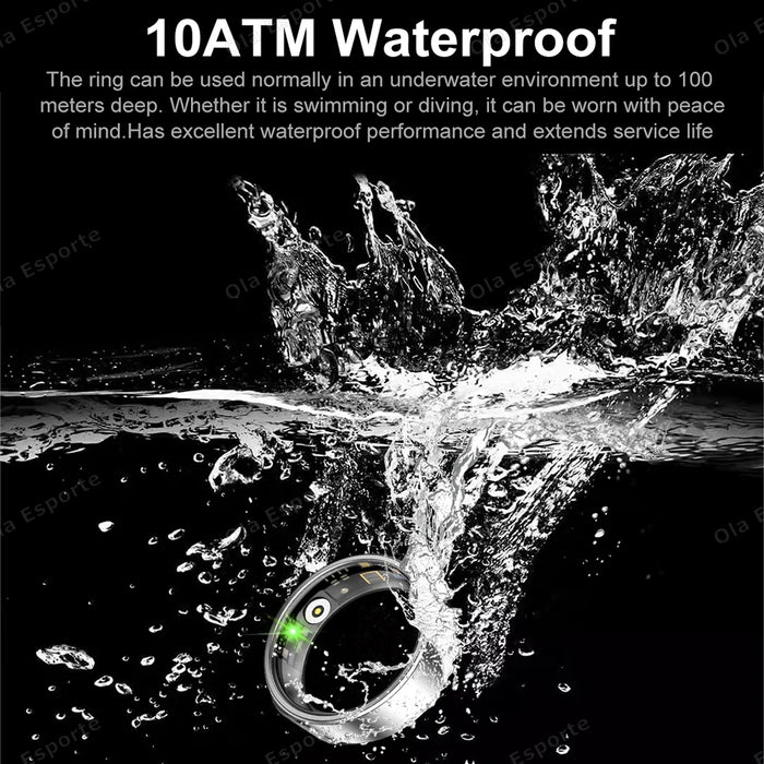 2025 New Smart Ring Blood Oxygen Heart Rate Sleep Monitor Sports GPS Tracking Remote Care 10ATM Waterproof Men Women Smartring