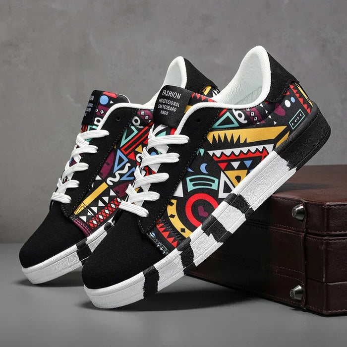 Hot Sale Fashion Red Printed Skateboarding Shoes Men Women Comfy Skater Sneakers Big Size 46 Sports Shoes Zapatos De Skateboard