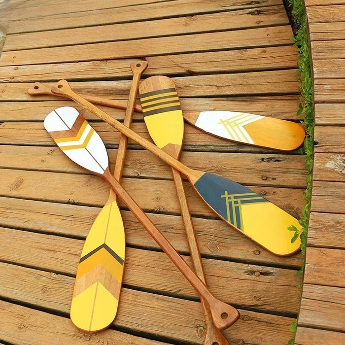 120cm  decoration wooden rowing boat oars canoe paddle