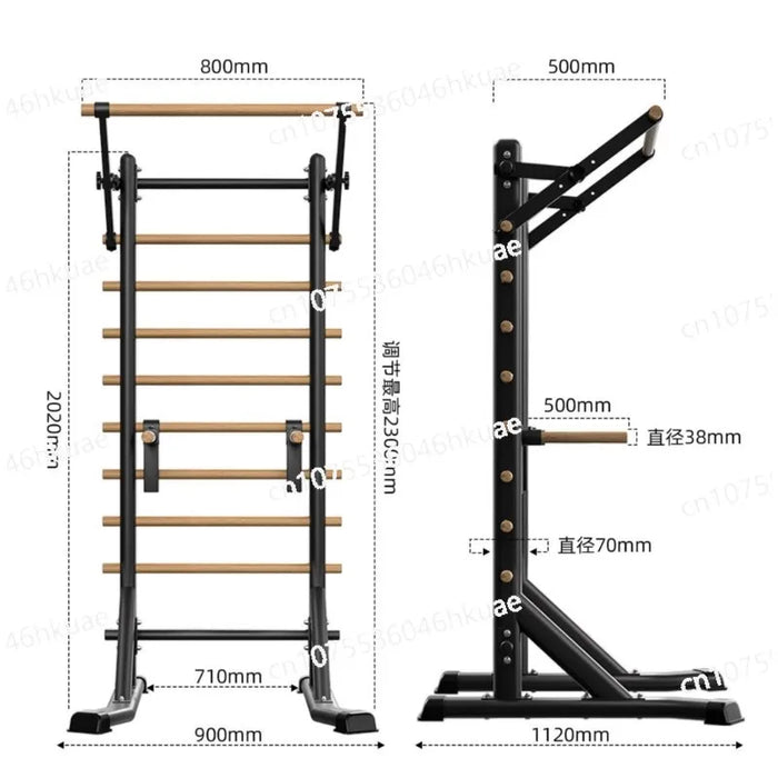Home Fitness Equipment Rib Frame Horizontal Bar Material Pull-up Rehabilitation Dance Leg Stretches Indoor Exercise Equipment