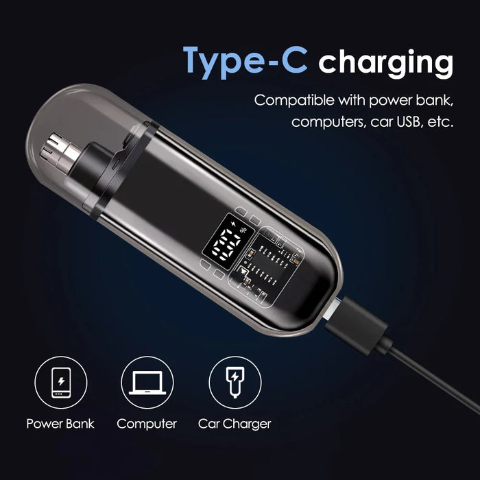 Electric Nose Hair Trimmer Clipper Rechargeable Multi-kinetic Shaving Unisex Automatic Washable Personal Care Appliances