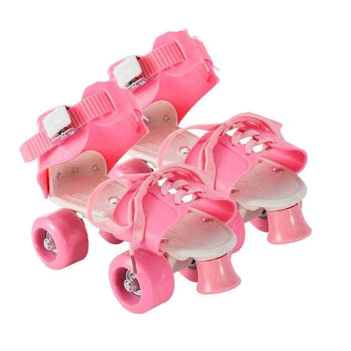 Kids Roller Skates Double Row 4 Wheel Skating Shoes Adjustable Size Sliding Slalom Inline Skates for Kids Boys Girls toy gifts