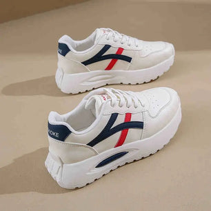 New sports shoes Women's White Sneakers Fashionable and Comfortable Sports Shoes Versatile Lightweight Casual Running Shoes