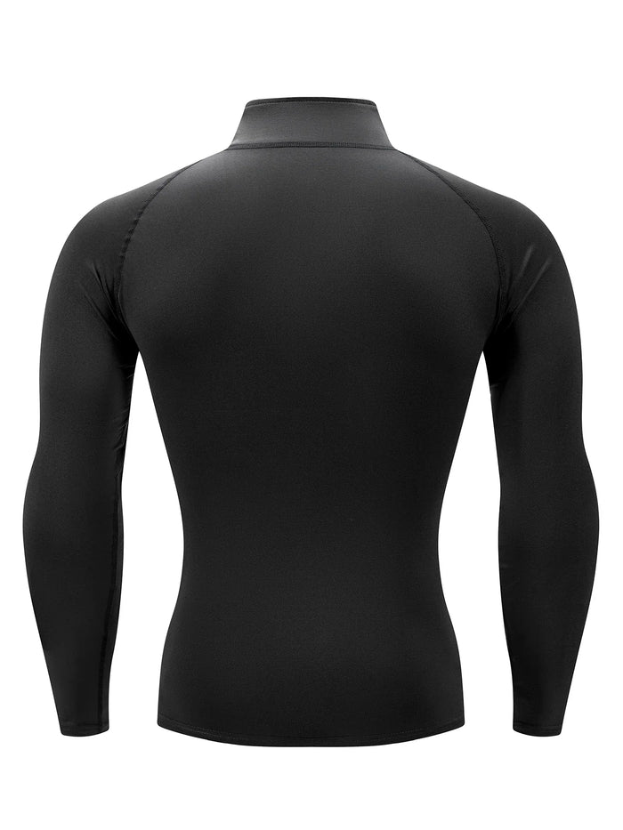 2025 New Men Sportswear Fitness Top Gym Shirts Quick-drying Breathable Slim Long-sleeved T-shirt Running Training Clothes Autumn