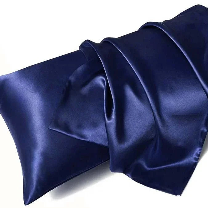 Solid Silk Pillowcases Decorative Luxury Cushion Cover Envelope Style Hair Skin Protect Standard Queen Size Pillow Case