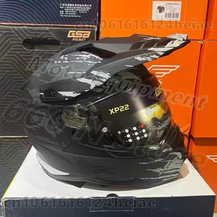 Original GSB XP-22 Professional motocross Racing Helmets Motorcycle Full Face Modular Helmets ECE Approved casco moto