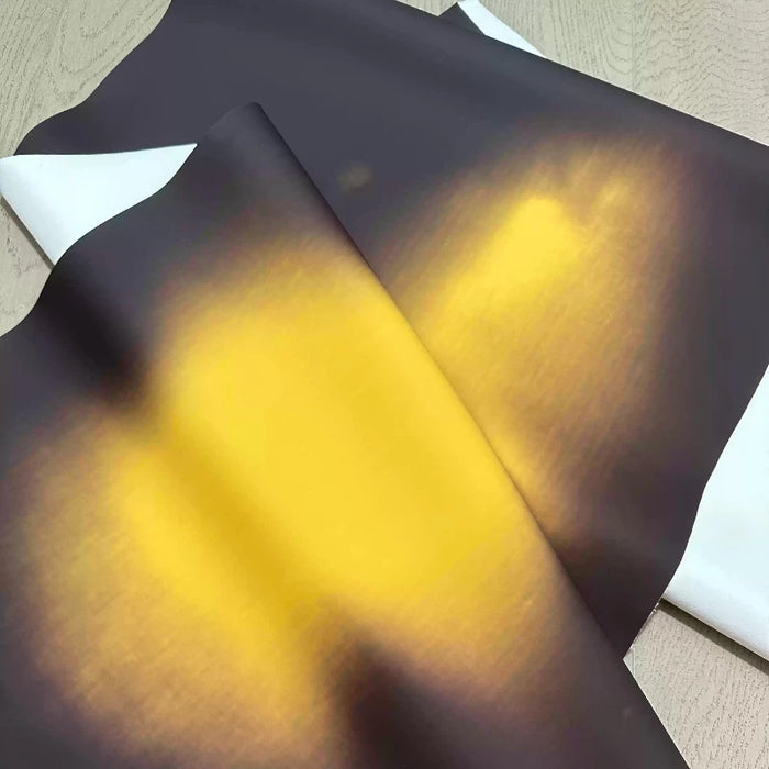 Thermochromic Sportswear Fabric PU Leather Black Fluorescent Yellow Smart Wearable Tech Spring Running Apparel