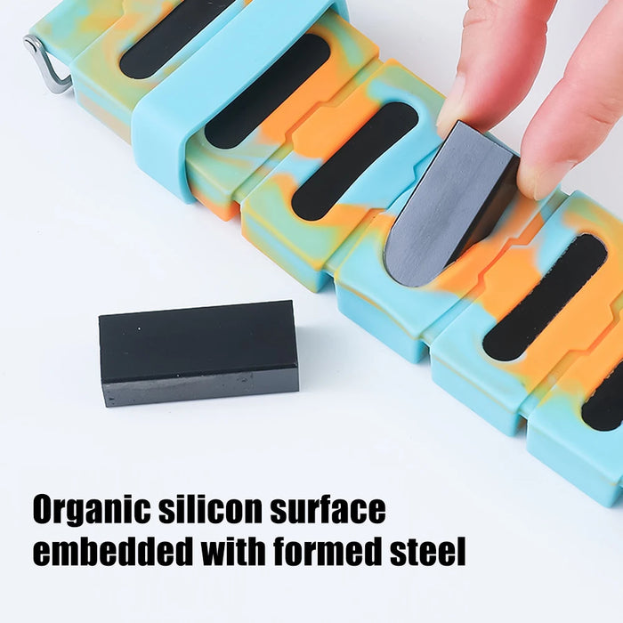 1Pair Ankle Wrist Weights (495g Each) Adjustable Leg Arm Weights, Weighted Wristbands Bracelets for Walking, Running, Yoga