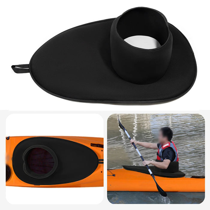 Canoe Deck Cover Neoprene Spray Skirt Water Sports Comfortable Fit Chest Circumference For Canoes For Kayaking Approx. 84*83cm