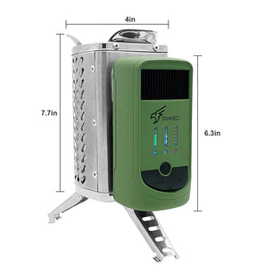 Outdoor Camping SmokeFree  Portable Power Generating Furnace Hiking Picnic Burners Machine USB Rechargeable Firewood Stove