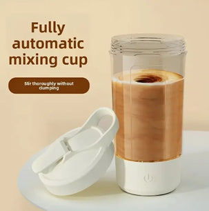 Rechargeable electric blender cup | protein powder shaker+coffee/milk/smoothies/protein milkshakes for family travel gym
