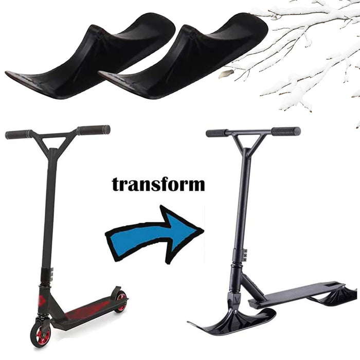 Scooter Sled Ski Sleigh Sled Ski Board Snow Sledge Board Set Ski Scooter Children's Ice Skating Sled