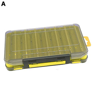 Fishing Tackle Box Lure Storage 14 Compartments Double Sided Open Case Strength Container Baits Gear Accesorios Pesca Tools Set
