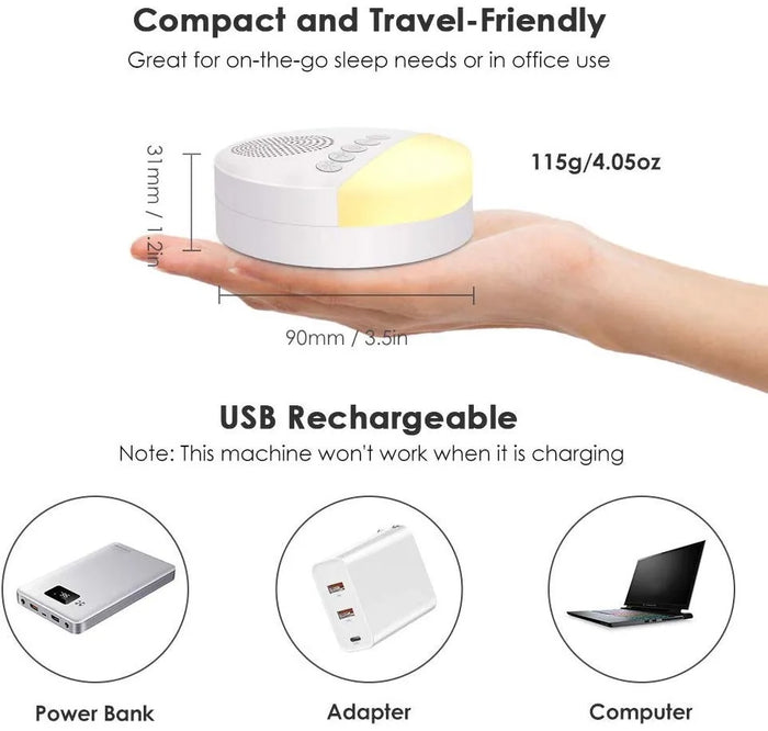 Sleep Helper Aid Noise Machine Sound Spa Relaxation Machine Nature Sounds Sleep Insomnia Relief Artifact Tool for Baby Adults
