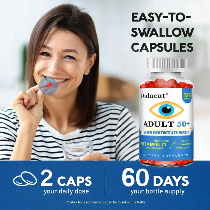 Lutein and Zeaxanthin Eye Vitamin Supplement, Containing Vitamins C, E, and Zinc To Support Vision, for Adults & Seniors