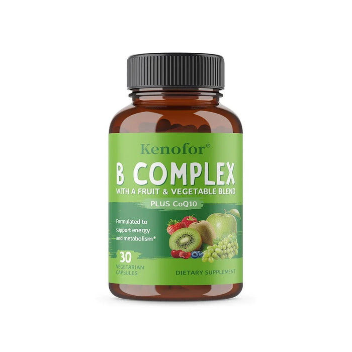 B Vitamins Supplement, with Vitamins B1,B2,B3,B5,B6,B12 and Folic Acid,Metabolic Support,Skin Health,Enhance Memory,Improve Mood