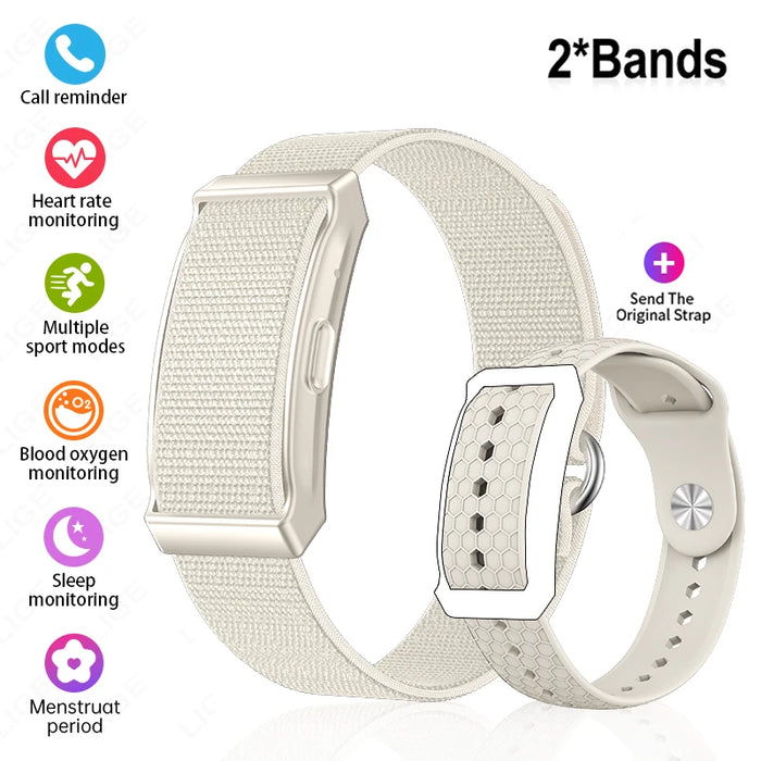 New No Screen Smart Watch HRV Sleep Monitor Pedometer Call Reminder Message Notification Smart Bracelet 100+ Sports Fitness Band