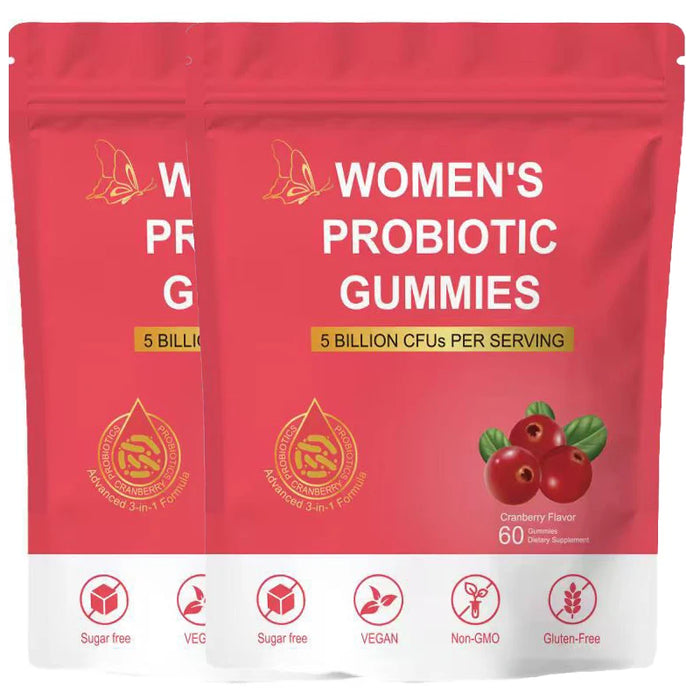 Women's Probiotic Gummies for Immune, Vaginal, Digestive & Gut Health - Supports Occasional Constipation, Bloating, Odor Control