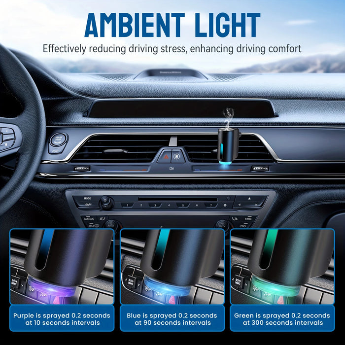 Car Air Purifiers Purifier Humidifier Freshener Essential Diffuser Fragrance Aroma AI Aromatherapy Perfume Oil Ionizer Generator