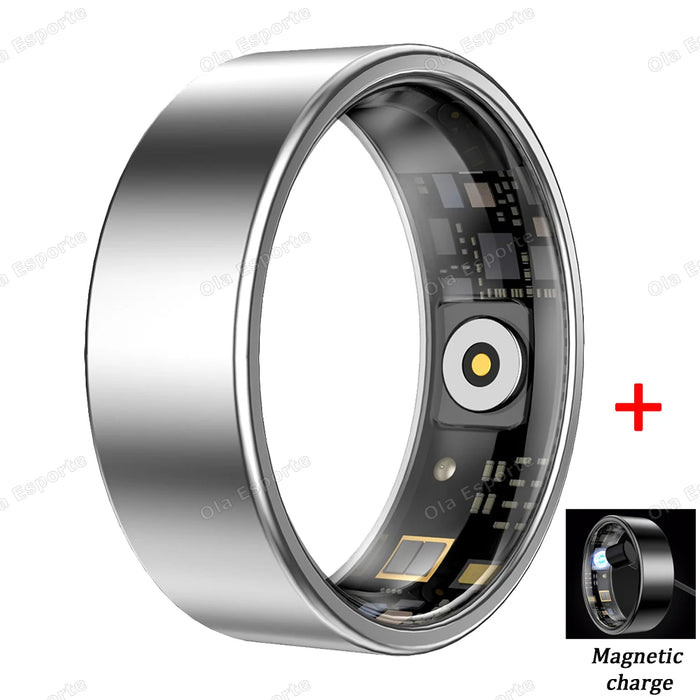 2025 New Smart Ring Blood Oxygen Heart Rate Sleep Monitoring Sports GPS Tracking Remote Care 5ATM Waterproof smartring Men Women