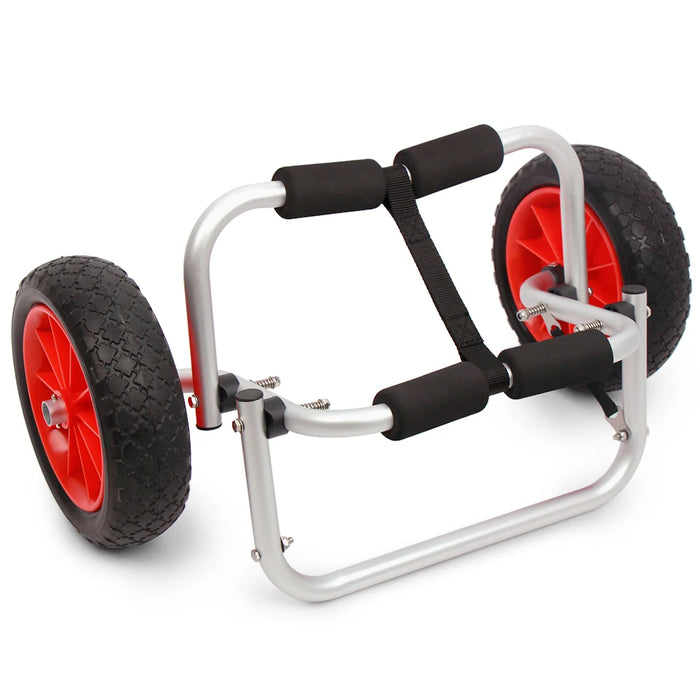 80KG Loading Capacity Foldable Kayak Trolley Energy-saving Two-wheeled Carrier Cart for Kayak Canoe Boat