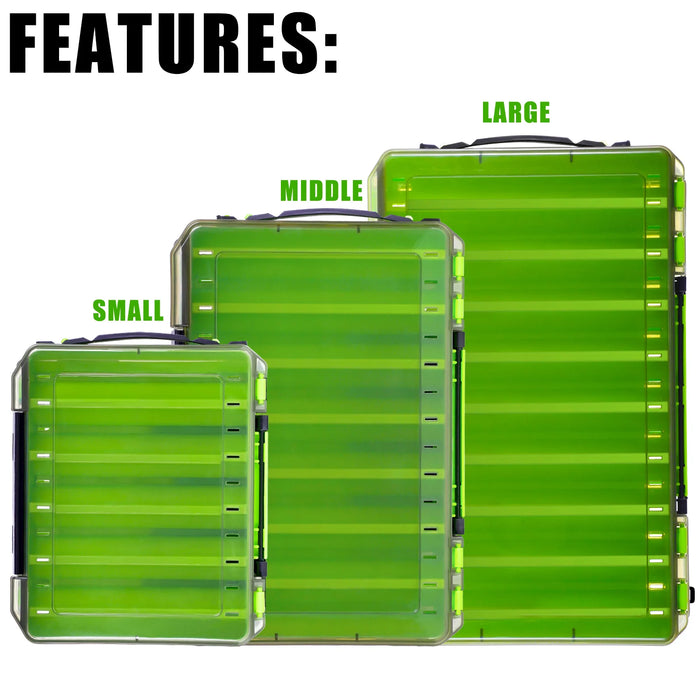 CAZULO Convenient portable double-sided fishing bait, fishing gear accessories storage box, container storage rack