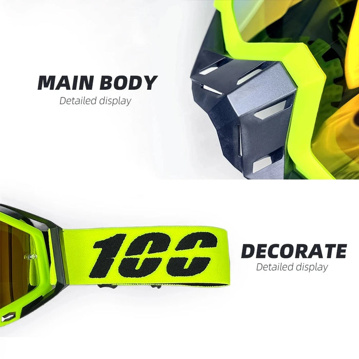 Hot Motorcycle Glasses Men Motocross Goggles Helmet MX Moto Dirt Bike ATV Ski Outdoor Sports Glass Scooter Googles Mask Cycling