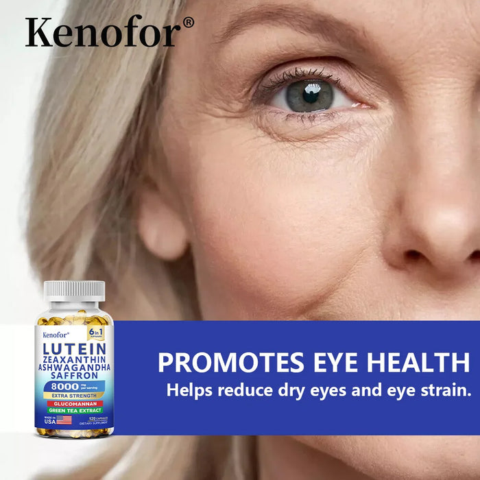 Lutein and Zeaxanthin Supplement - Essential Eye Vitamins for Adults Eye Health, with Glucomannan, Ashwagandha for Vision Health