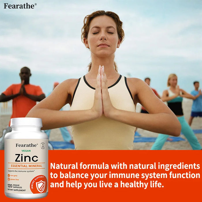 Zinc Supplement - Superior Zinc Absorption Boosts Immune Support, Sleep & Energy, Supports Respiratory Health,Non-GMO