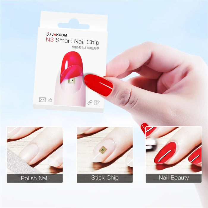 Hoot High-tech Micro Intelligent NFC Nail Ic Chip Healthcare Device Smart Nail NFC Chip Smart Wearable Gadget No Charge Required