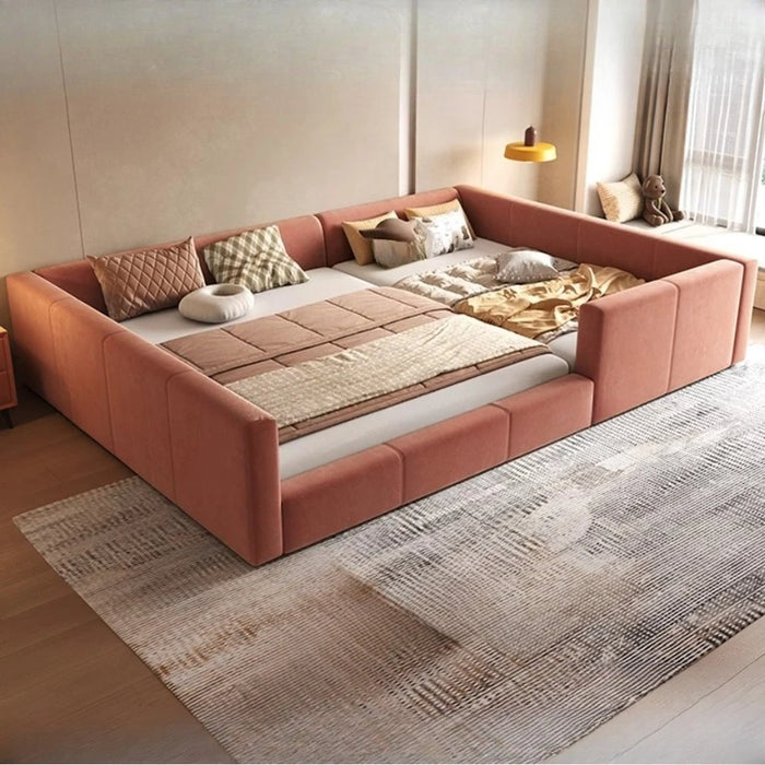 Modern Reading Bed Bedroom Unique Girls Upholstery Double Queen Bed Lounge Nightstands Letto Matrimoniale Home Furniture