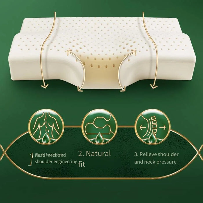 8 hours a night to repair cervical vertebrae to improve sleep，Thailand natural latex，Comfortable home adult pillow