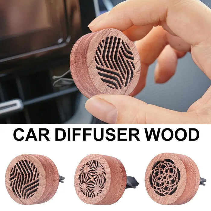 Car Essential Oil Diffuser Wood Natural Aromatherapy Wood Diffuser Creative Decor Bedroom Air Purifier Fragrance Aroma Diffuser