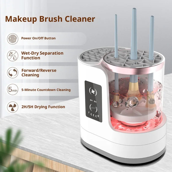 Makeup Brush Cleaner  Electric Drying and Brush-washing A Fully Automatic Cleaning Tool That Doesn't Damage The Bristles